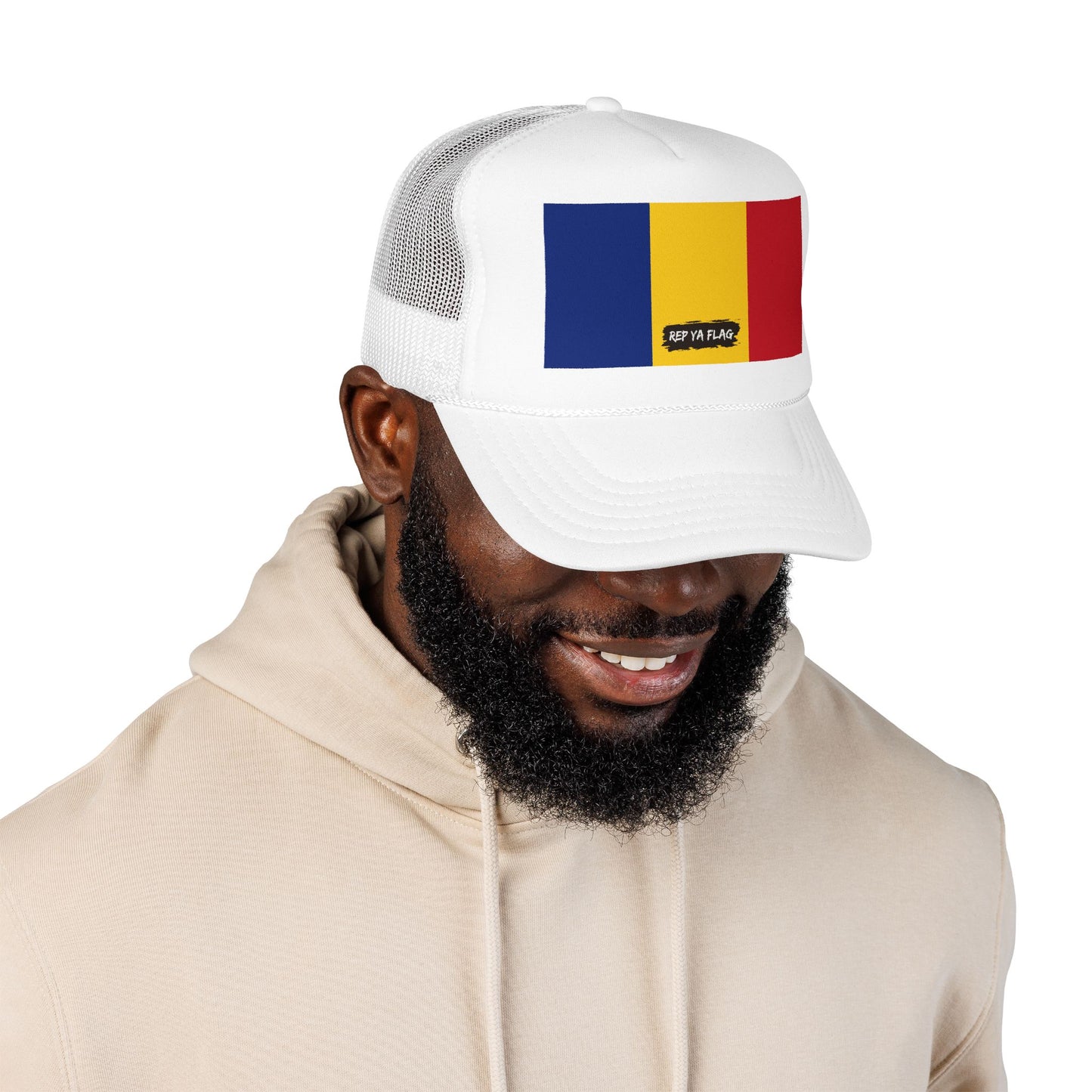 Romania Flag Foam Trucker Hat | Romanian Pride Snapback Cap | Rep Ya Flag
