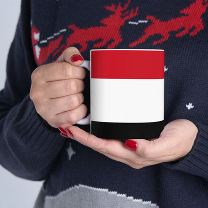 Yemen Flag Mug Ceramic Coffee Cup | 11oz 15oz | Rep Ya Flag