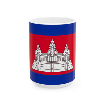 Cambodia Flag Coffee Tea Mug 11oz 15oz | Rep Ya Flag Ceramic Mug