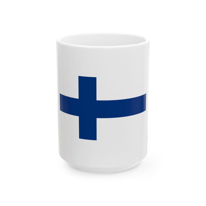 Finland Flag Coffee Tea Mug 11oz 15oz | Rep Ya Flag Ceramic Mug