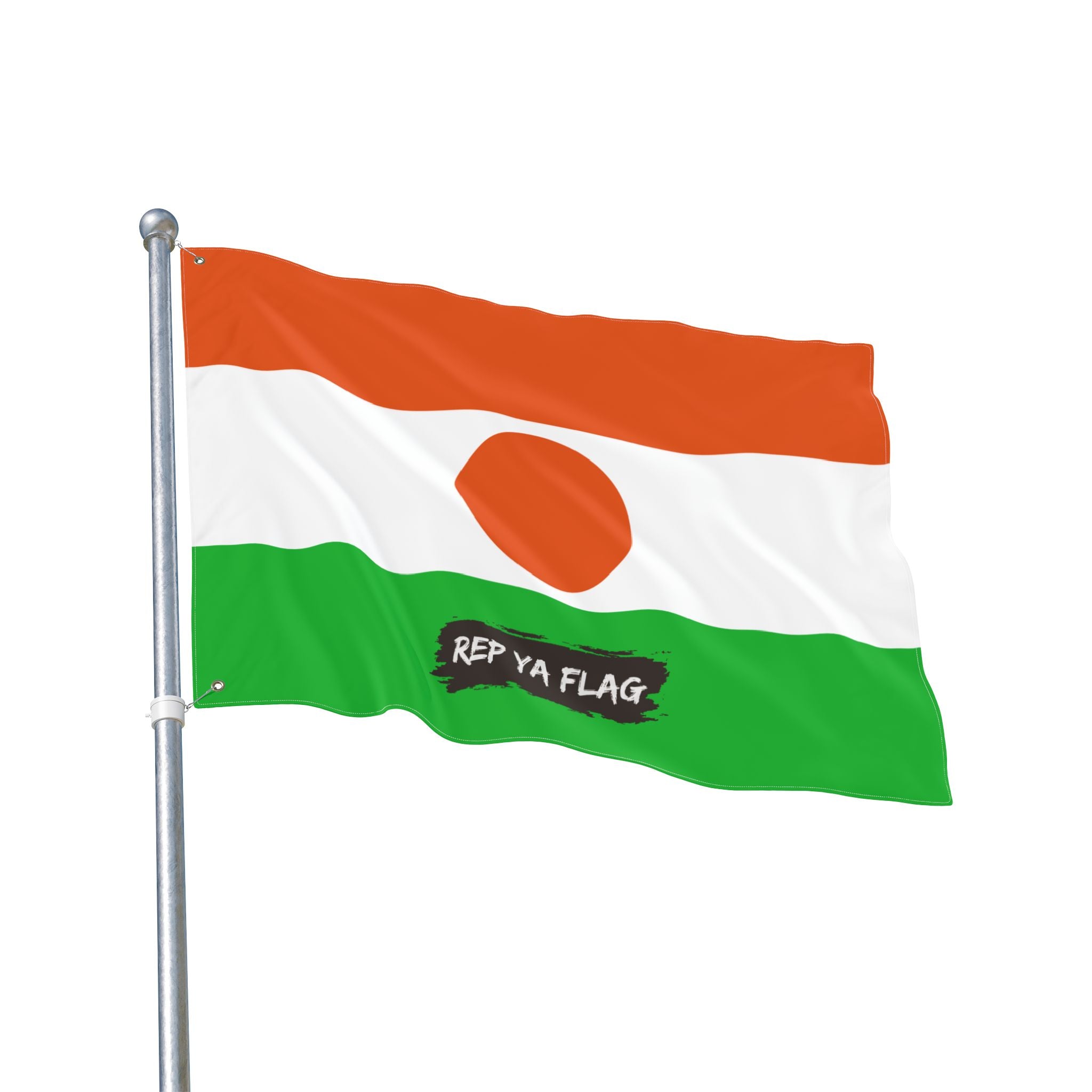 Niger Flag Garden Banner | Double Sided Outdoor Flag | Rep Ya Flag