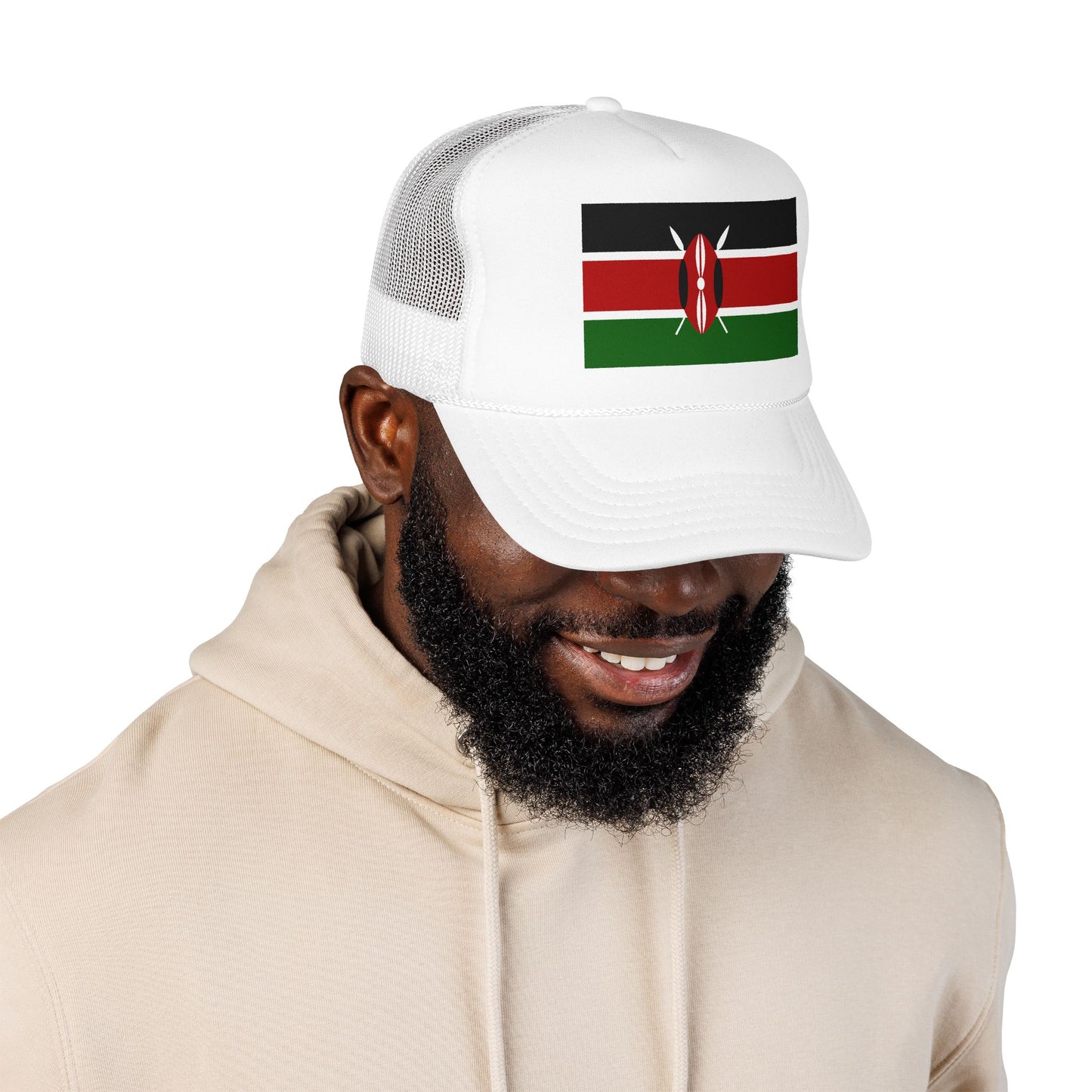 Kenya Flag Foam Trucker Hat | Kenyan Pride Snapback Cap | Rep Ya Flag