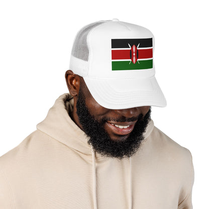 Kenya Flag Foam Trucker Hat | Kenyan Pride Snapback Cap | Rep Ya Flag