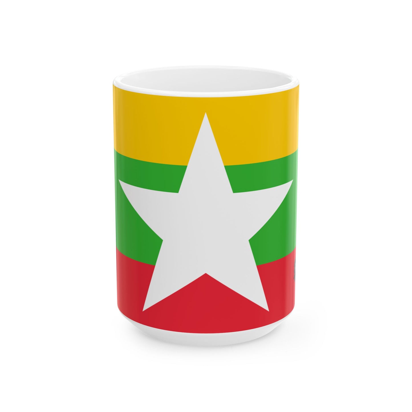Myanmar Flag Coffee Tea Mug 11oz 15oz | Rep Ya Flag Ceramic Mug
