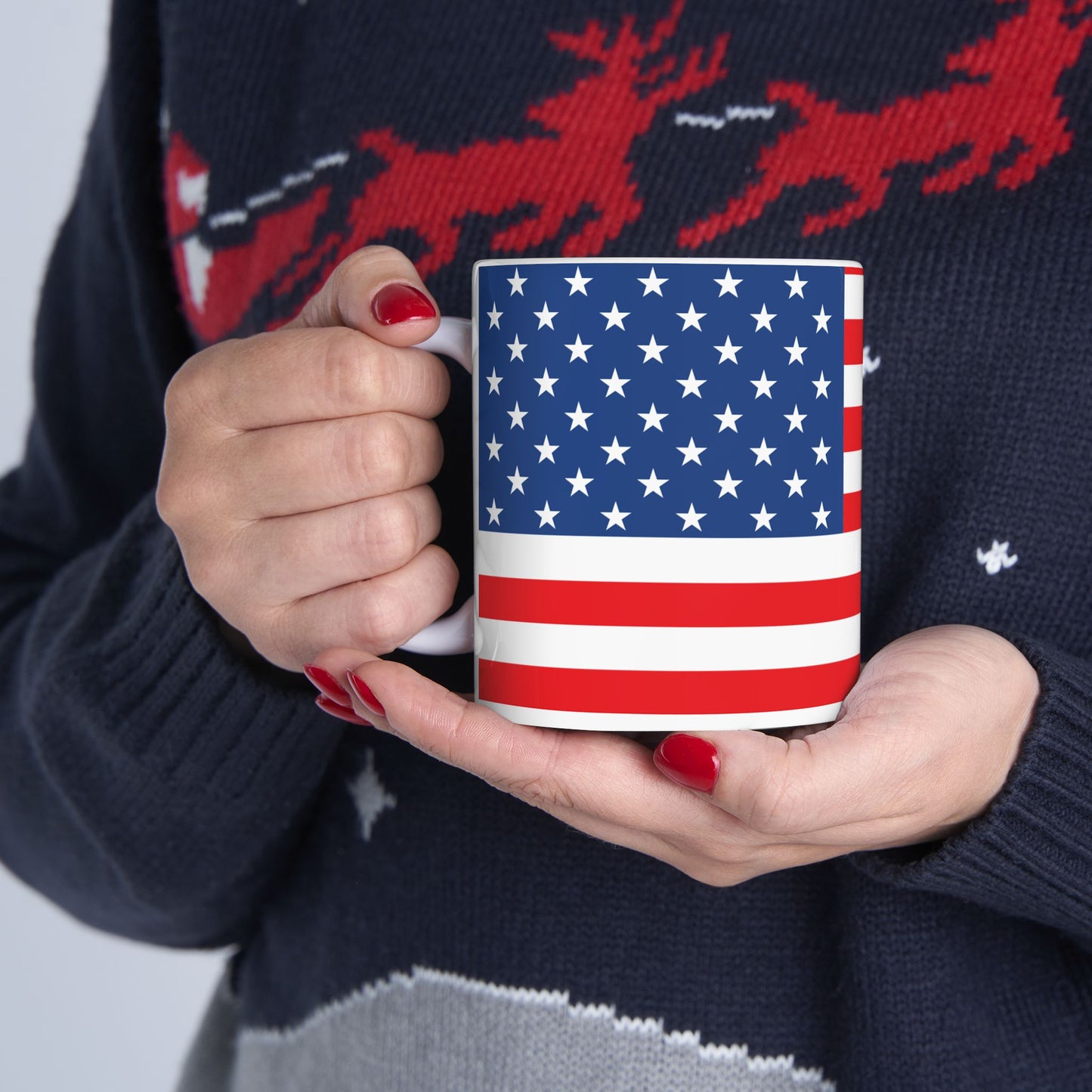 United States of America Flag Coffee Tea Mug 11oz 15oz | Rep Ya Flag Ceramic Mug