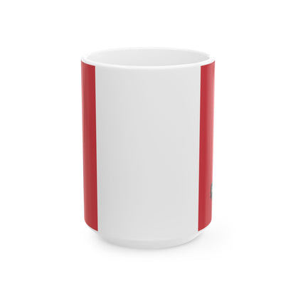 Peru Flag Coffee Tea Mug 11oz 15oz | Rep Ya Flag Ceramic Mug