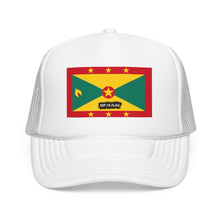 Grenada Flag Foam Trucker Hat | Grenadian Pride Snapback Cap | Rep Ya Flag