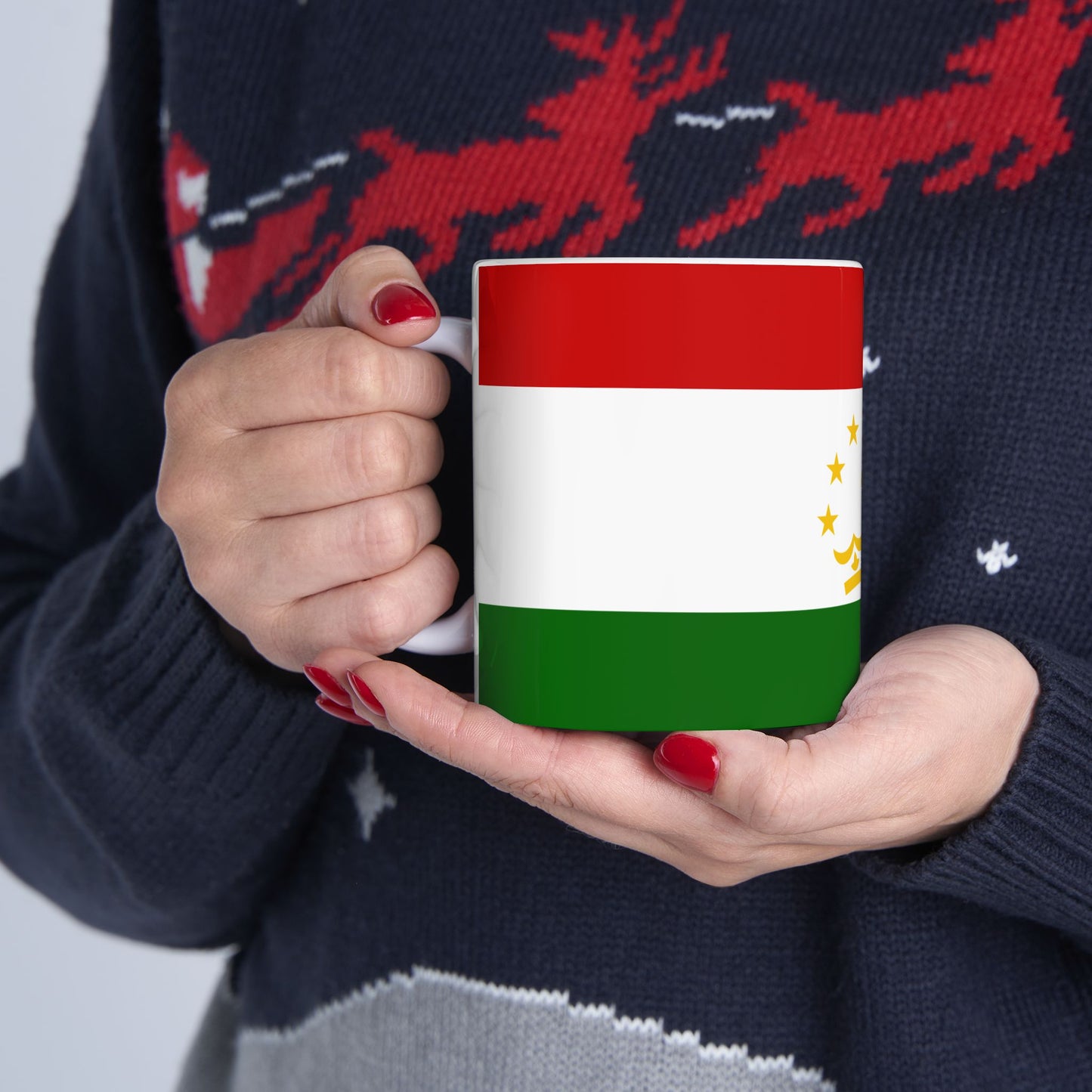 Tajikistan Flag Coffee Tea Mug 11oz 15oz | Rep Ya Flag Ceramic Mug