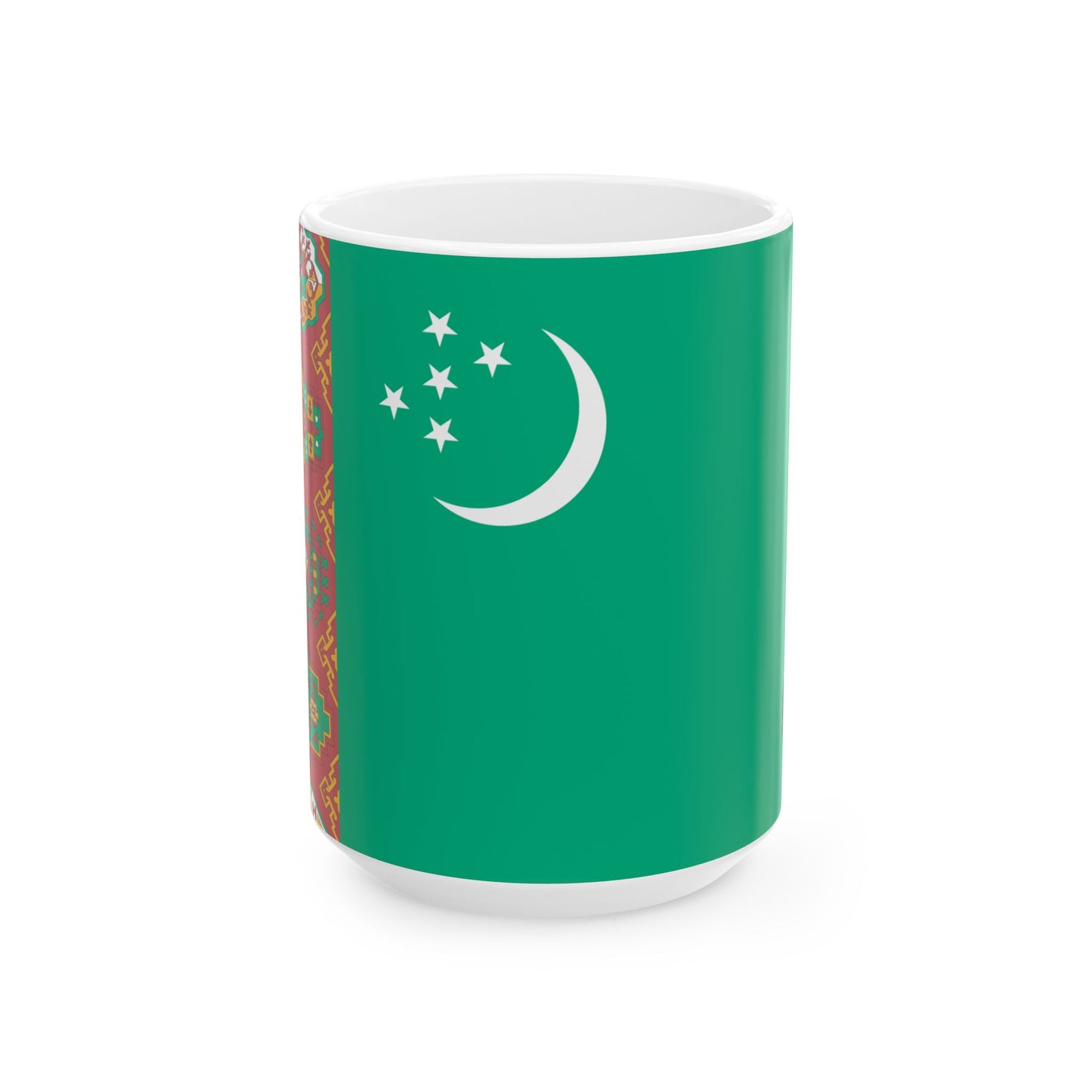 Turkmenistan Flag Coffee Tea Mug 11oz 15oz | Rep Ya Flag Ceramic Mug