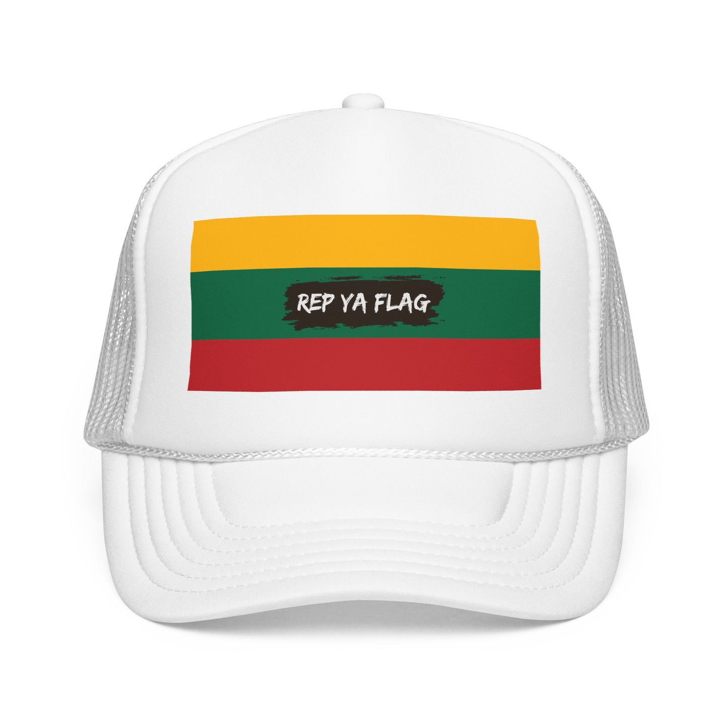 Lithuania Flag Foam Trucker Hat | Lithuanian Pride Snapback Cap | Rep Ya Flag