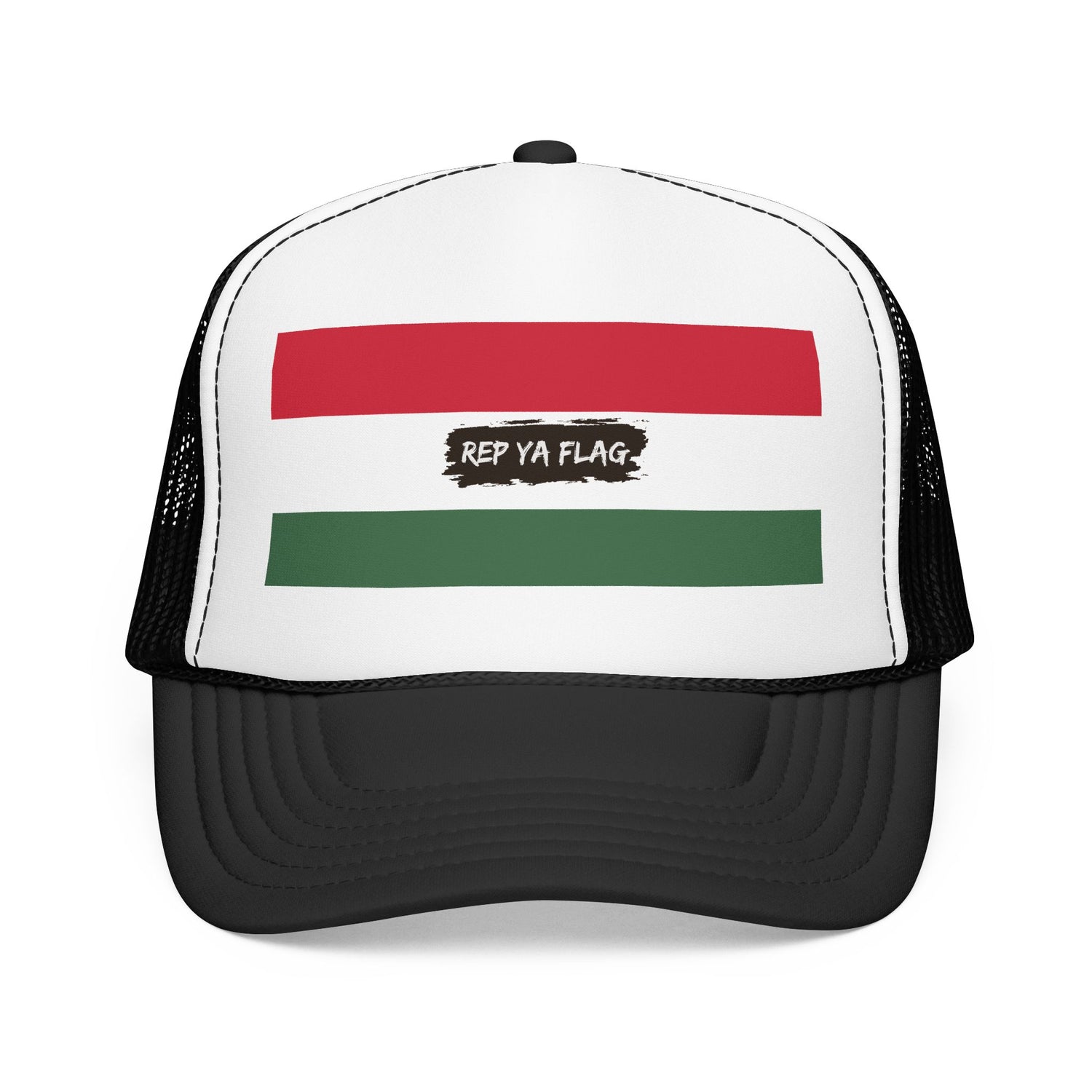 Hungary Flag Foam Trucker Hat | Hungarian Pride Snapback Cap | Rep Ya Flag