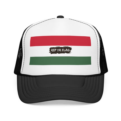 Hungary Flag Foam Trucker Hat | Hungarian Pride Snapback Cap | Rep Ya Flag
