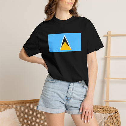 Saint Lucia Flag T Shirt | Saint Lucian Heritage Shirt S–4XL | Rep Ya Flag