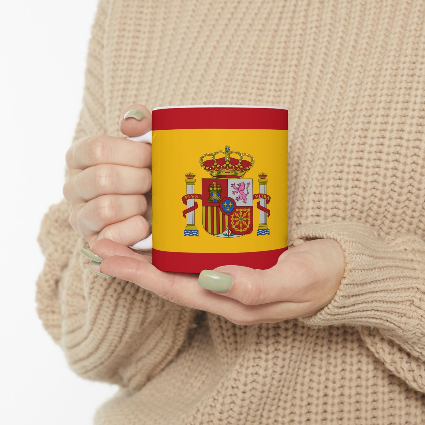 Spain Flag Coffee Tea Mug 11oz 15oz | Rep Ya Flag Ceramic Mug