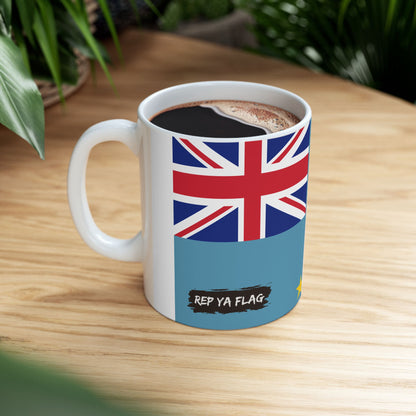 Tuvalu Flag Mug Ceramic Coffee Cup | 11oz 15oz | Rep Ya Flag