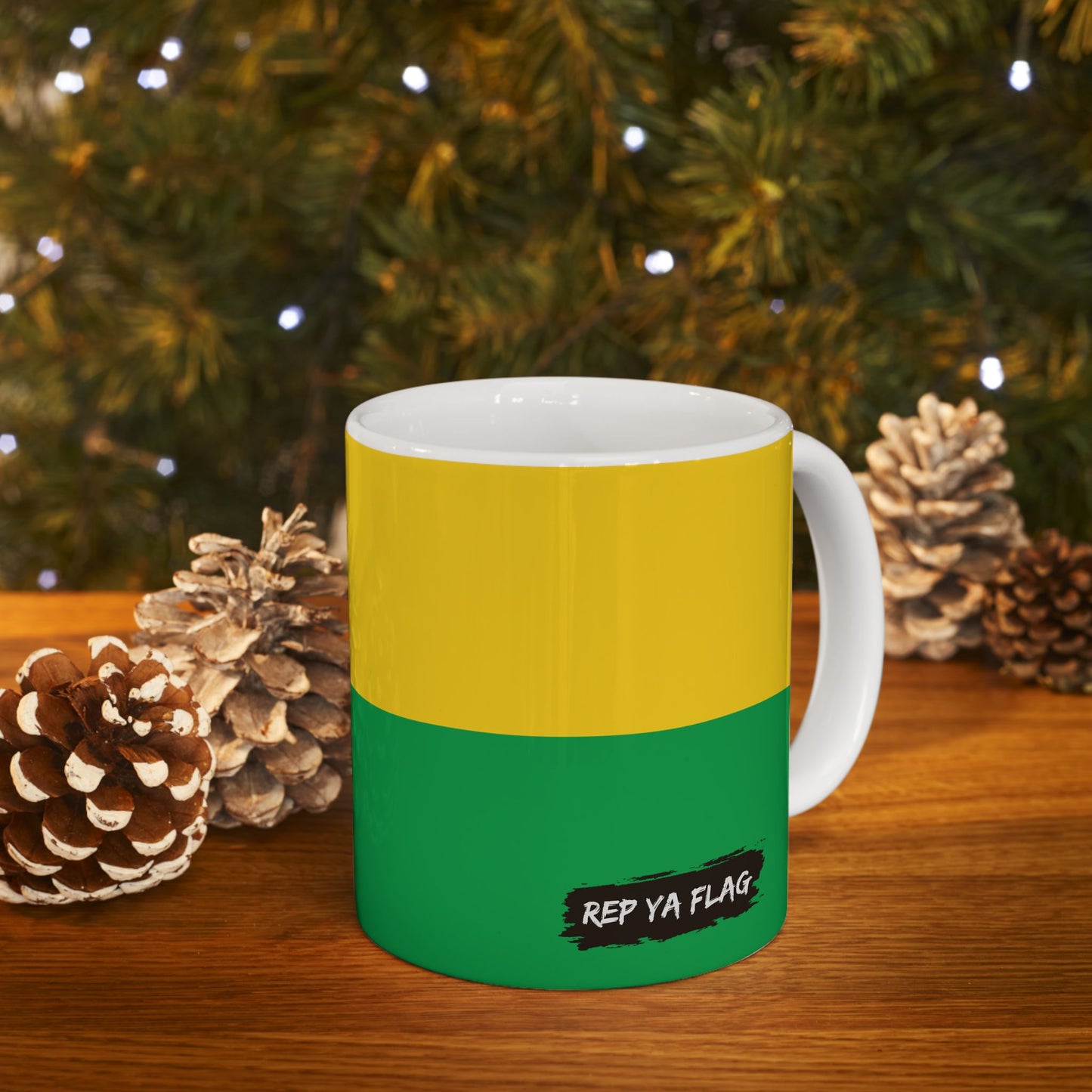 Guinea-Bissau Flag Coffee Tea Mug 11oz 15oz | Rep Ya Flag Ceramic Mug