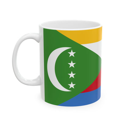 Comoros Flag Coffee Tea Mug 11oz 15oz | Comorian Heritage Mug | Rep Ya Flag