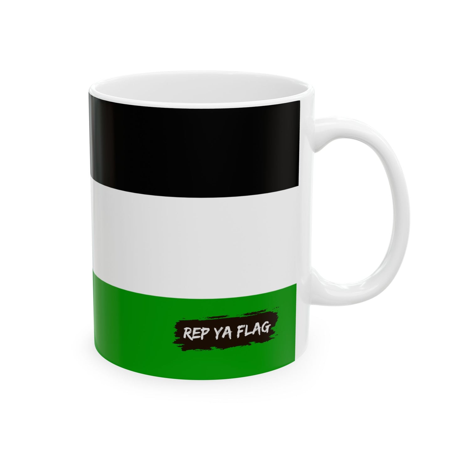 Palestine Flag Coffee Tea Mug 11oz 15oz | Rep Ya Flag Ceramic Mug