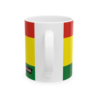 Bolivia Flag Coffee Mug | Bolivian Pride Ceramic Tea Mug 11oz & 15oz | Rep Ya Flag