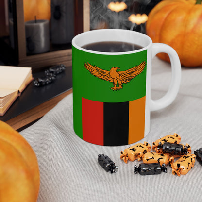 Zambia Flag | Coffee Tea Ceramic Mug Cup | 11oz 15oz | Rep Ya Flag