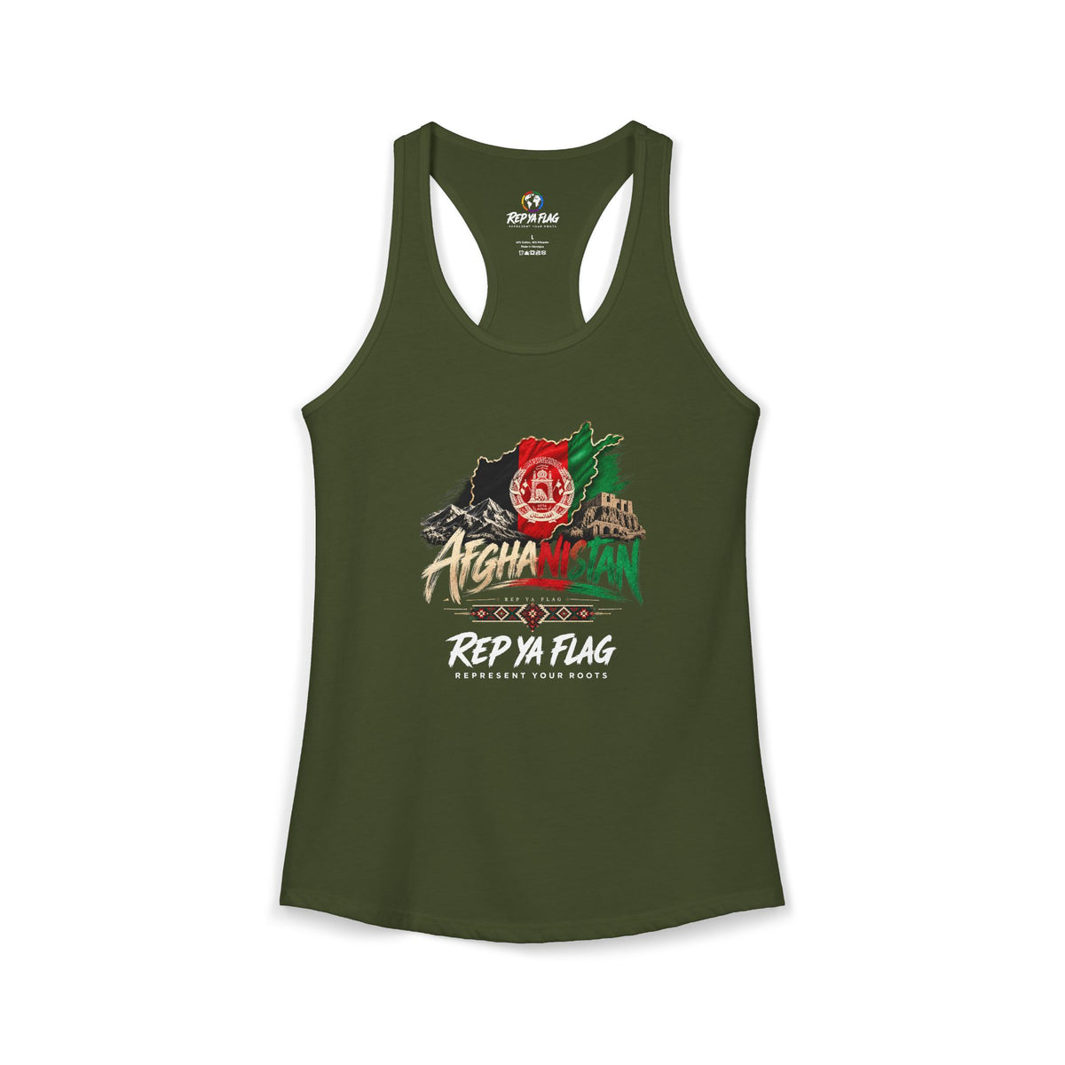 Afghanistan Women’s Racerback Tank – Lightweight Pride