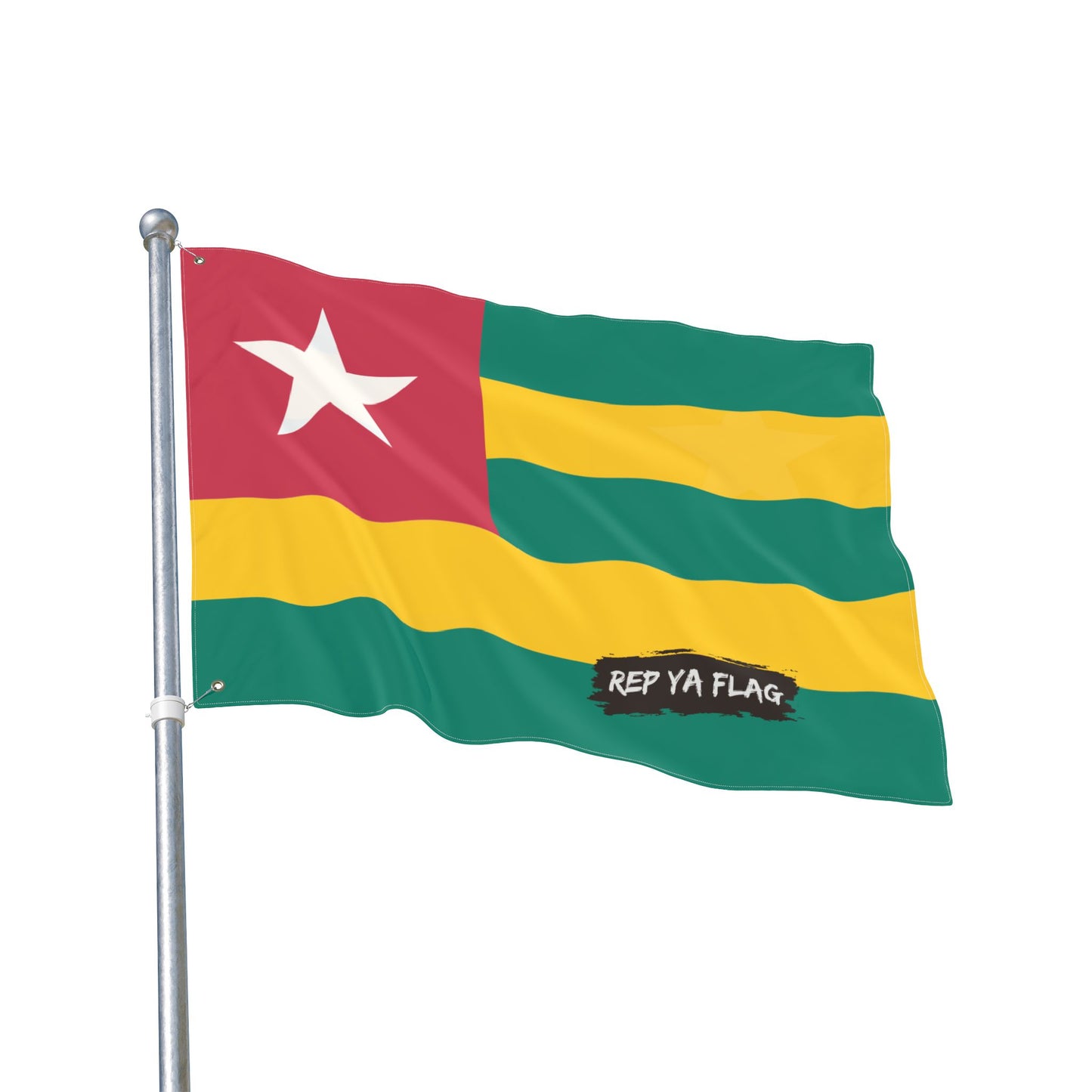 Togo Flag Garden Banner | Double-Sided Outdoor Flag | Rep Ya Flag