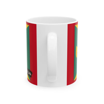Grenada Flag Coffee Tea Mug 11oz 15oz | Rep Ya Flag Ceramic Mug