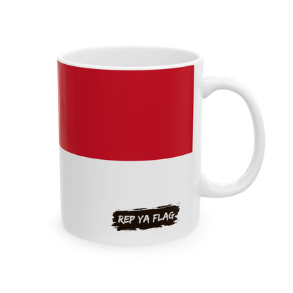 Indonesia Flag Coffee Tea Mug 11oz 15oz | Rep Ya Flag Ceramic Mug