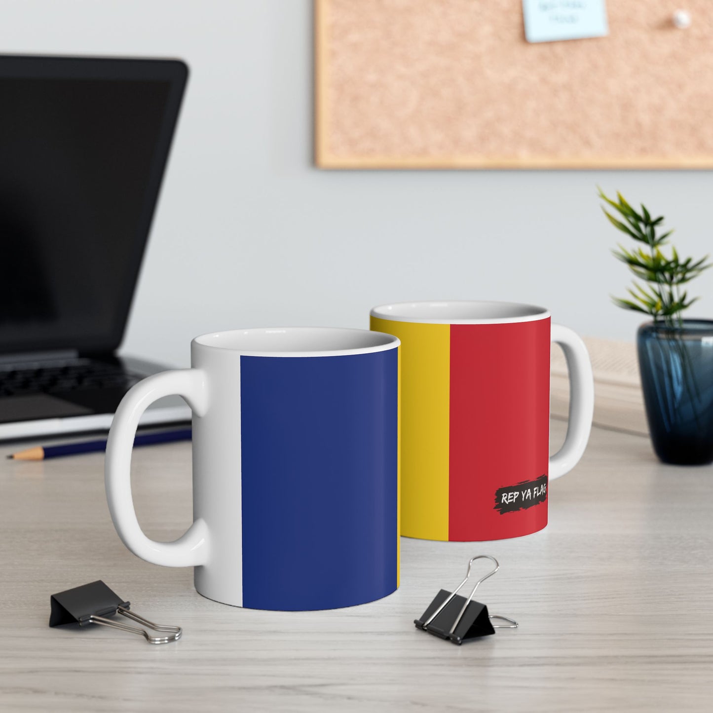 Romania Flag Coffee Tea Mug 11oz 15oz | Rep Ya Flag Ceramic Mug