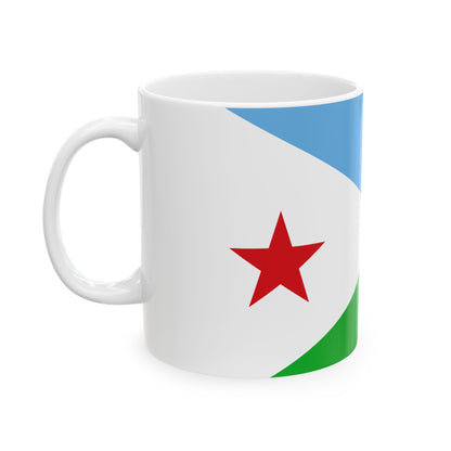 Djibouti Flag Coffee Tea Mug 11oz 15oz | Rep Ya Flag Ceramic Mug