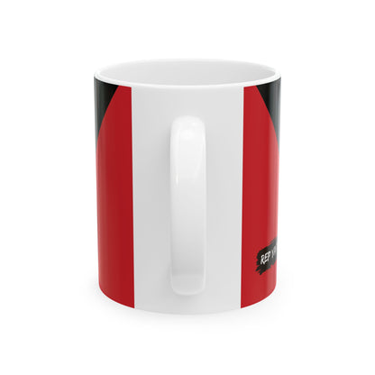 Antigua and Barbuda Flag Coffee Mug | Caribbean Pride Ceramic Tea Mug 11oz & 15oz | Rep Ya Flag