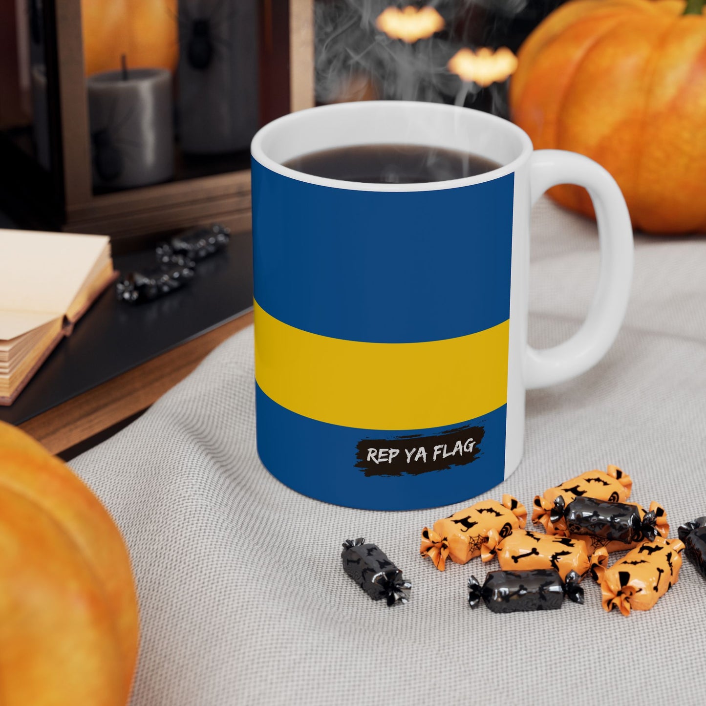 Sweden Flag Coffee Tea Mug 11oz 15oz | Rep Ya Flag Ceramic Mug