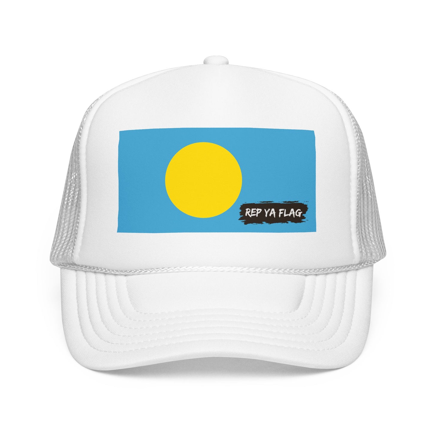 Palau Flag Foam Trucker Hat | Palauan Pride Snapback Cap | Rep Ya Flag