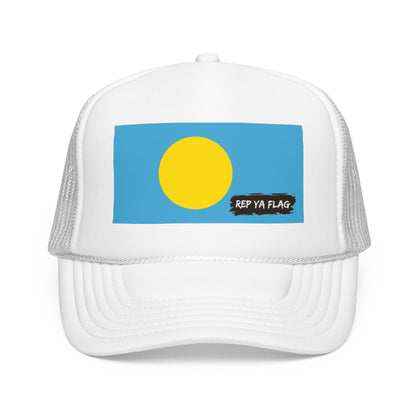 Palau Flag Foam Trucker Hat | Palauan Pride Snapback Cap | Rep Ya Flag