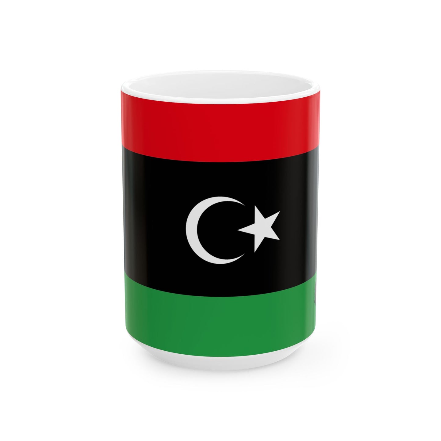 Libya Flag Coffee Tea Mug 11oz 15oz | Rep Ya Flag Ceramic Mug