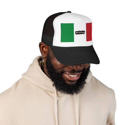 Italy Flag Foam Trucker Hat | Italian Pride Snapback Cap | Rep Ya Flag