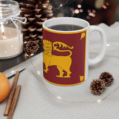 Sri Lanka Flag Coffee Tea Mug 11oz 15oz | Rep Ya Flag Ceramic Mug