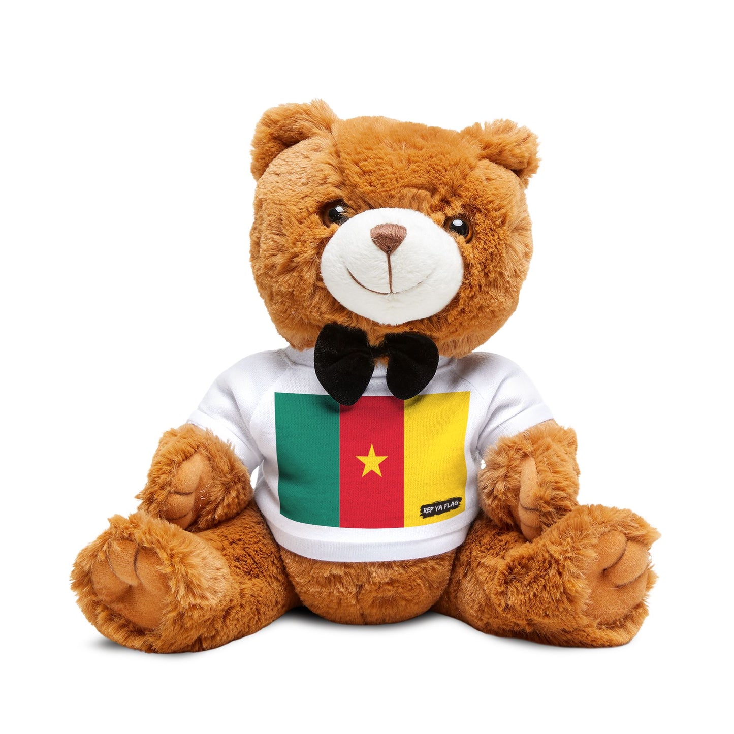 Cameroon Flag Teddy Bear | Cameroonian Heritage Plush Gift | Rep Ya Flag