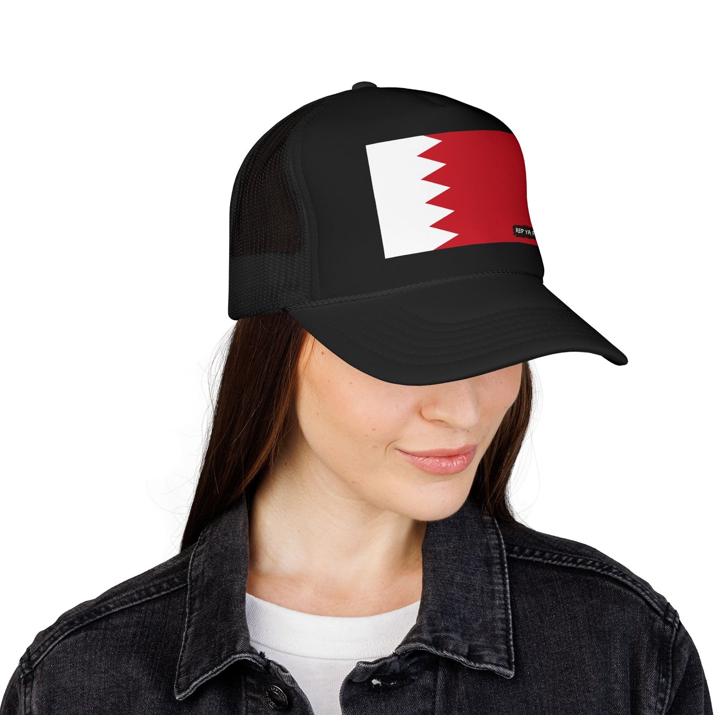 Bahrain Flag Foam Trucker Hat | Bahraini Pride Snapback Cap | Rep Ya Flag