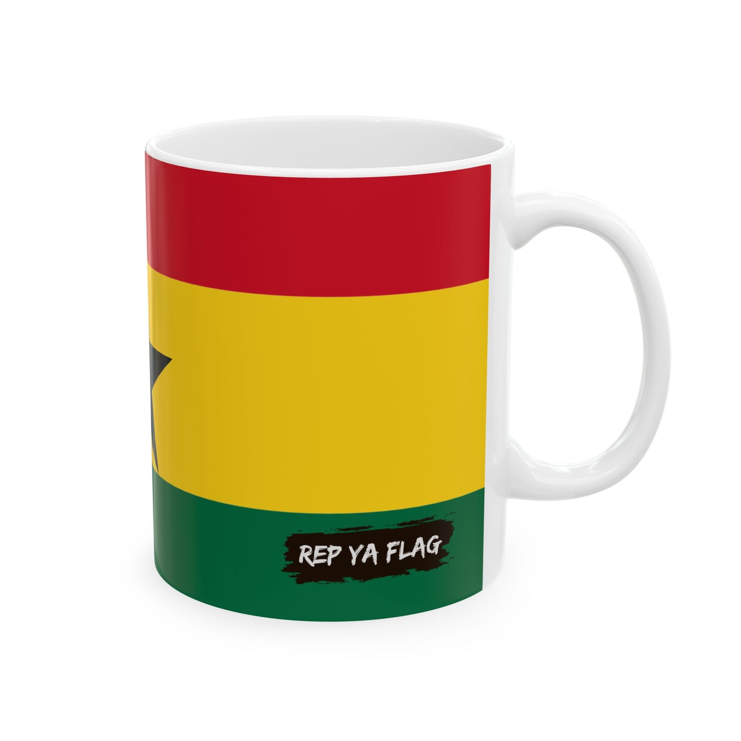 Ghana Flag Coffee Tea Mug 11oz 15oz | Rep Ya Flag Ceramic Mug
