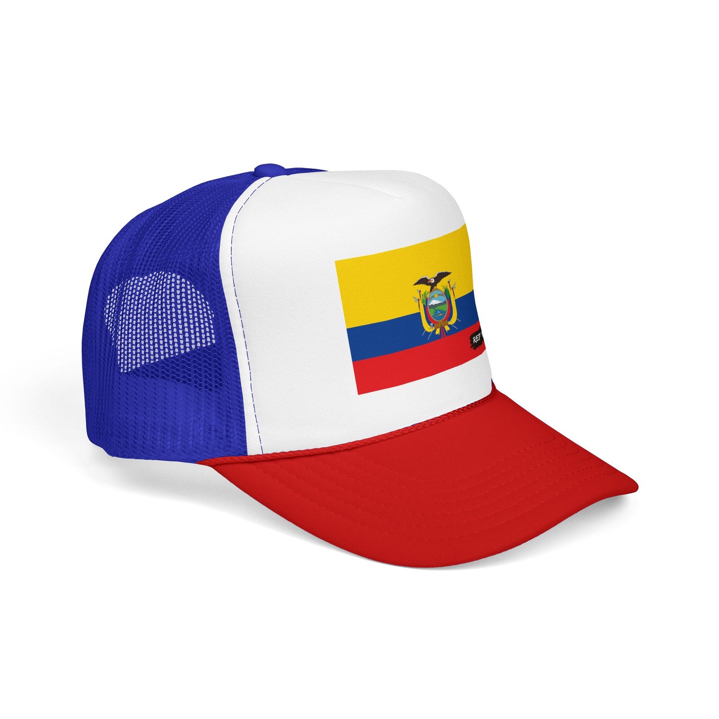 Ecuador Flag Foam Trucker Hat | Ecuadorian Pride Snapback Cap | Rep Ya Flag