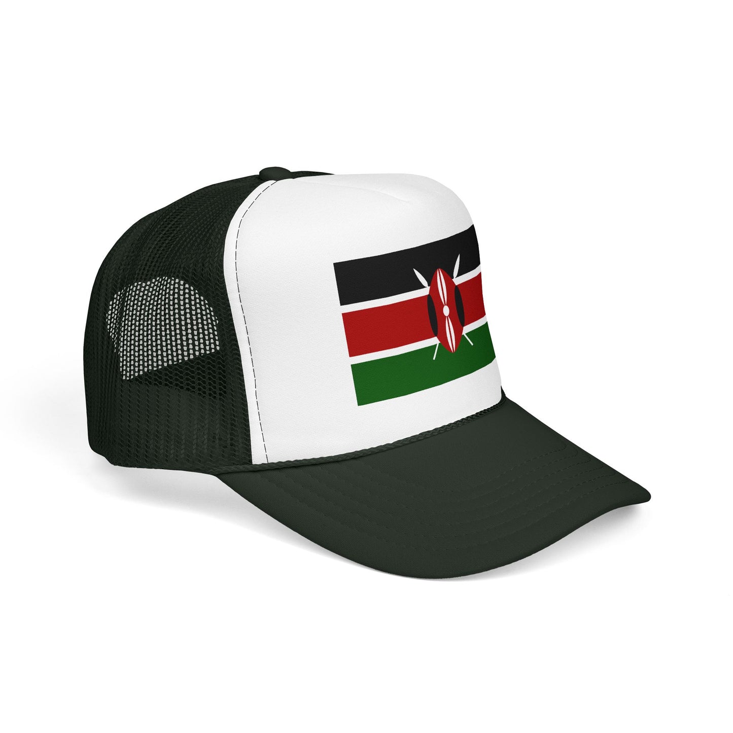 Kenya Flag Foam Trucker Hat | Kenyan Pride Snapback Cap | Rep Ya Flag