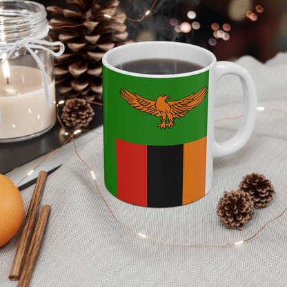 Zambia Flag | Coffee Tea Ceramic Mug Cup | 11oz 15oz | Rep Ya Flag