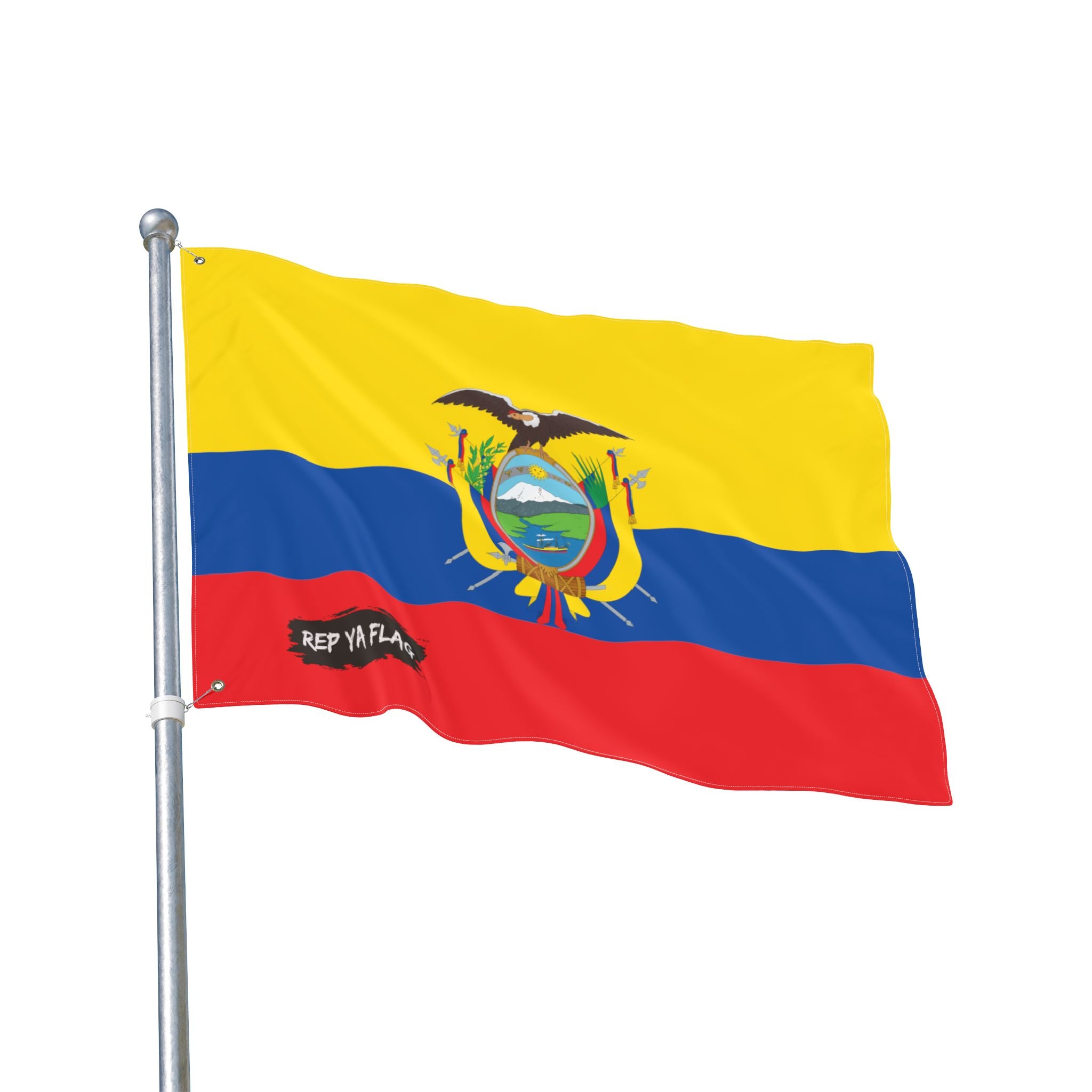 Ecuador Flag Garden Banner | Double Sided Outdoor Flag | Rep Ya Flag