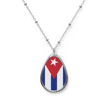 Cuba Flag Oval Necklace | Cuban Heritage Pendant | Rep Ya Flag