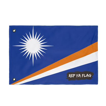 Marshall Islands Flag Garden Banner | Double Sided Outdoor Flag | Rep Ya Flag