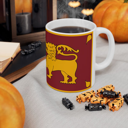 Sri Lanka Flag Coffee Tea Mug 11oz 15oz | Rep Ya Flag Ceramic Mug