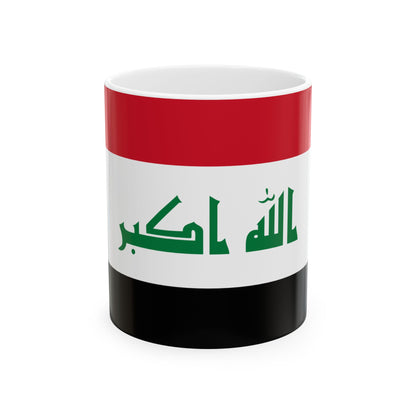 Iraq Flag Coffee Tea Mug 11oz 15oz | Rep Ya Flag Ceramic Mug