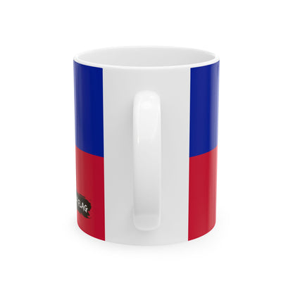 Haiti Flag Coffee Tea Mug 11oz 15oz | Rep Ya Flag Ceramic Mug