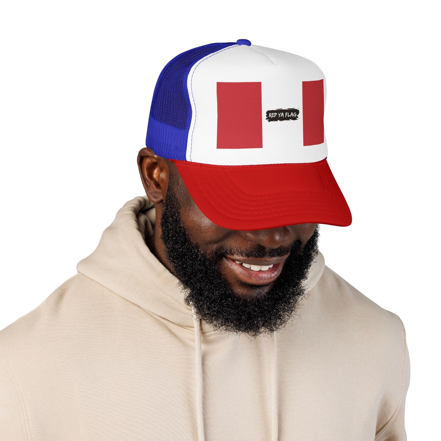 Peru Flag Foam Trucker Hat | Peruvian Pride Snapback Cap | Rep Ya Flag